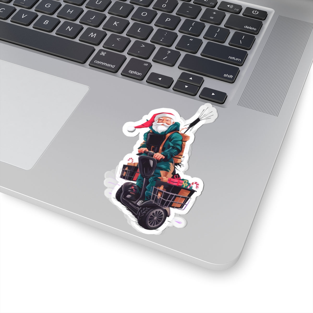 Downrange Santa Sticker