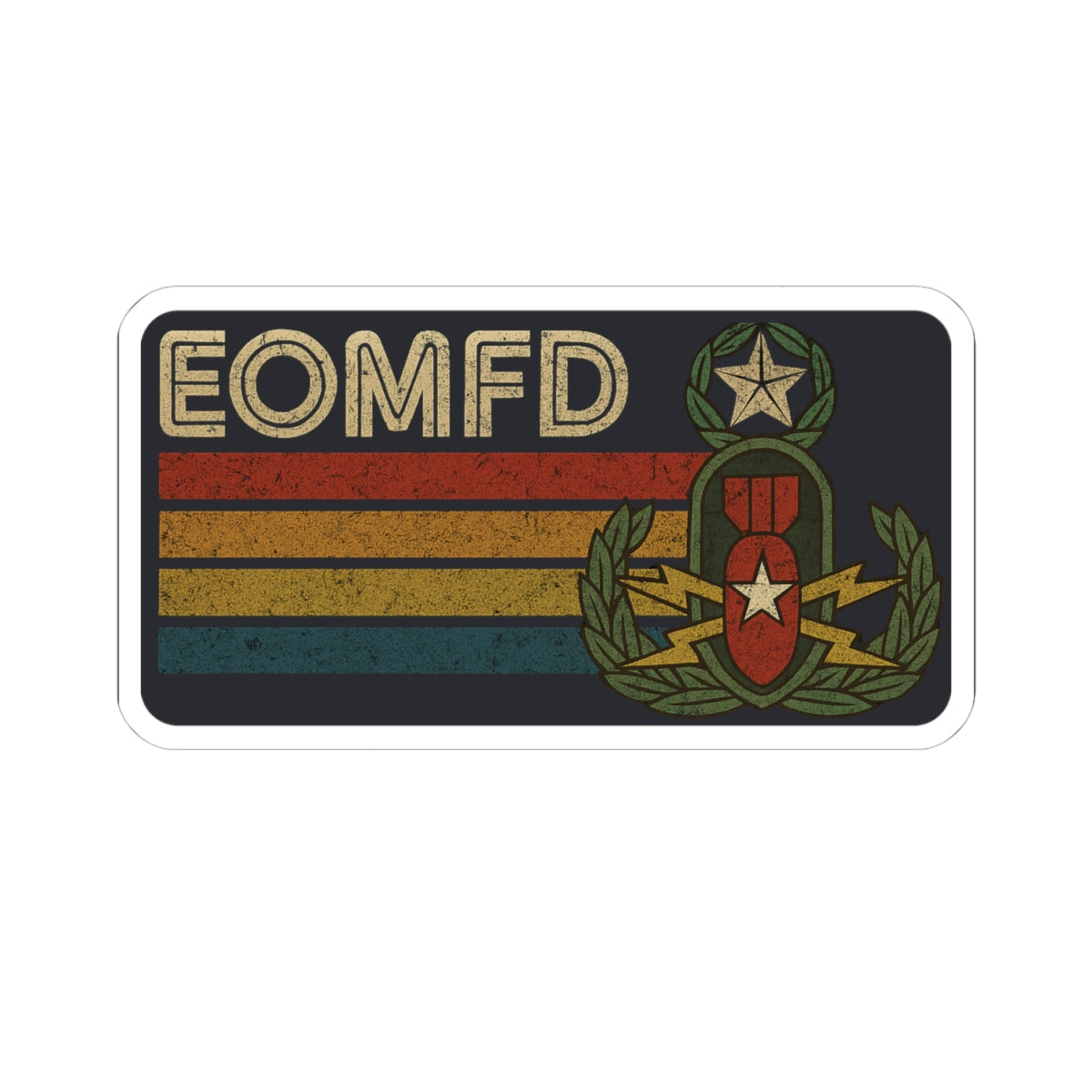 EOMFD Retro Sticker