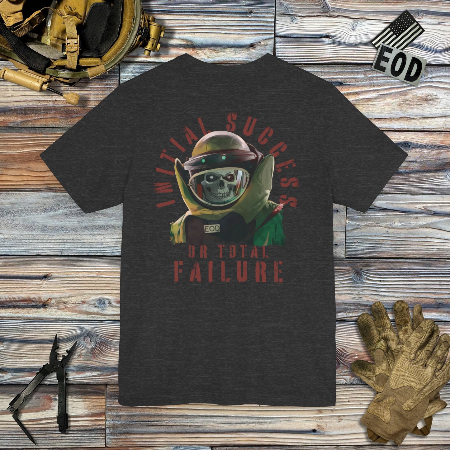 Initial Success Skull (Back Print) T-Shirt