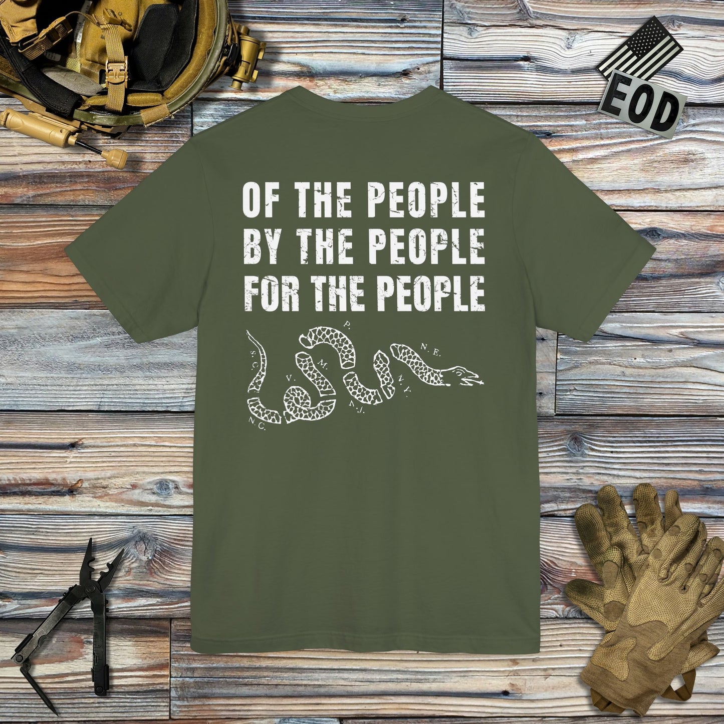 Of, By, and For the People (Back Print) T-Shirt