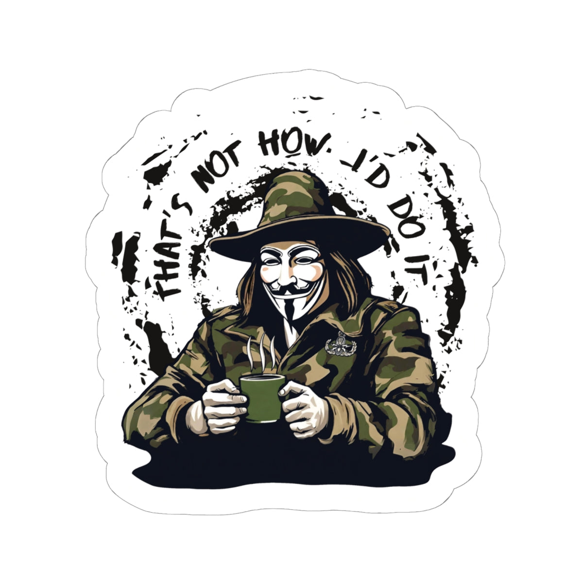 What the Fawkes Says Mk 1 Sticker