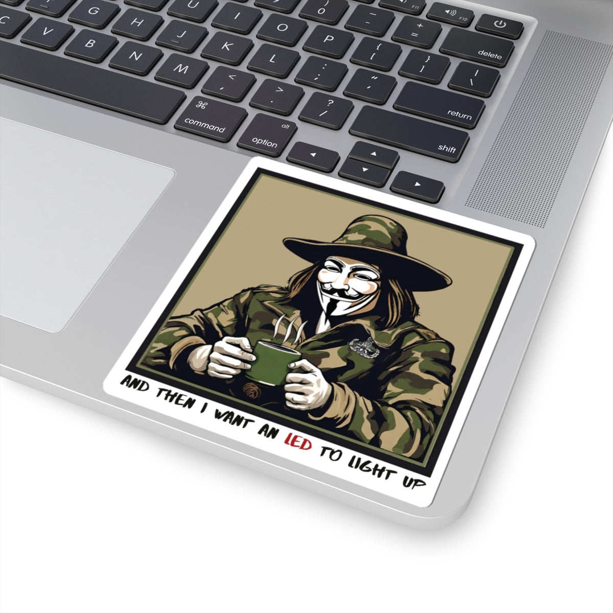 What the Fawkes Says (LED) Sticker