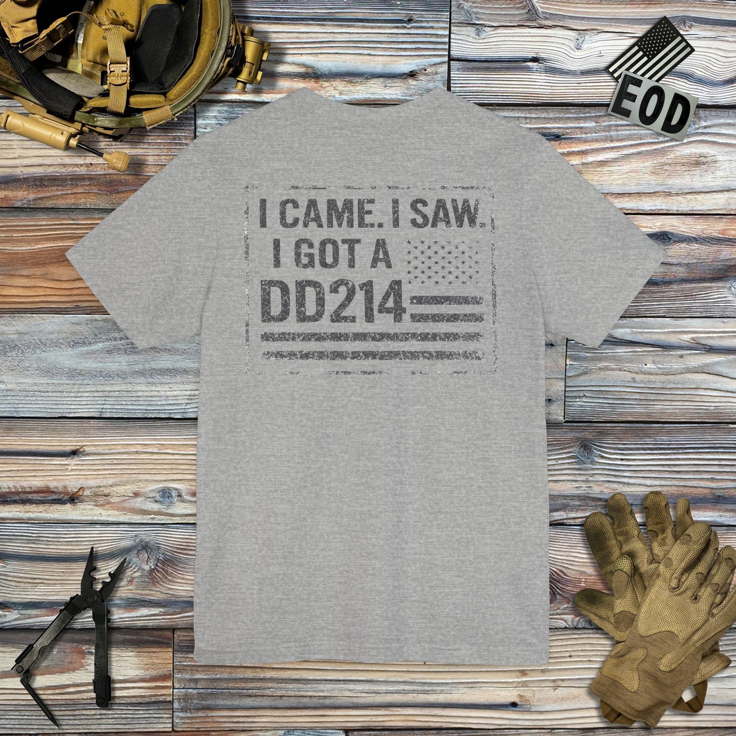 DD214 (Back Print) T-Shirt