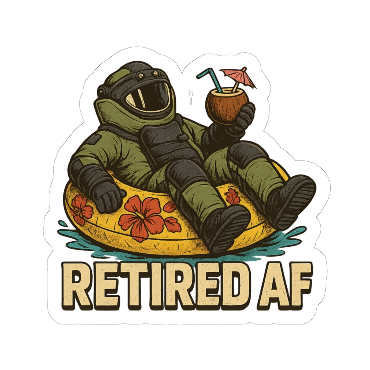 Retired AF Sticker