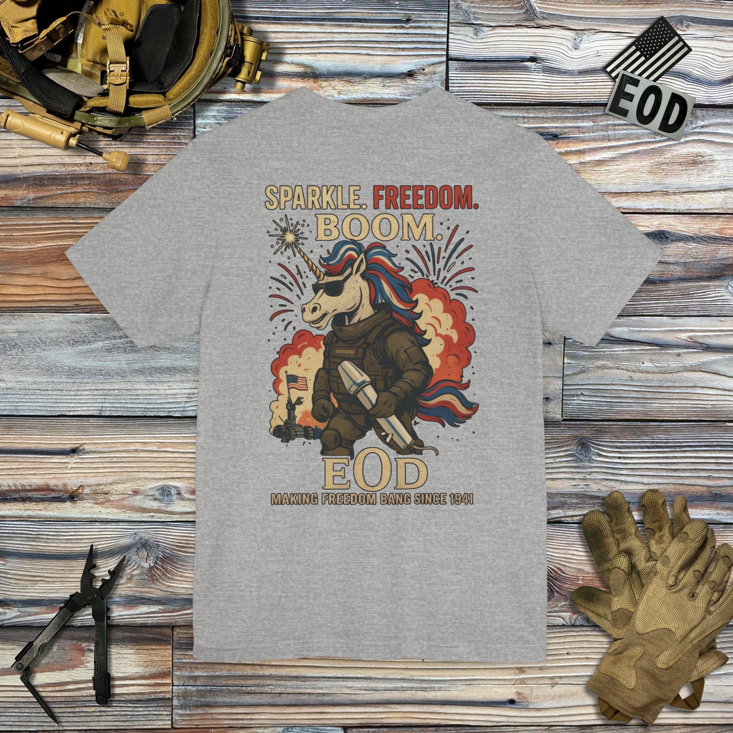 Sparkle Freedom JROD (Back Print) T-Shirt