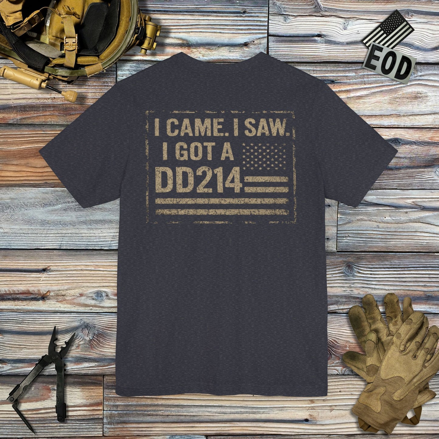DD214 (Back Print) T-Shirt