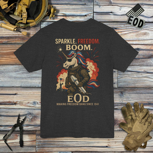 Sparkle Freedom JROD (Back Print) T-Shirt
