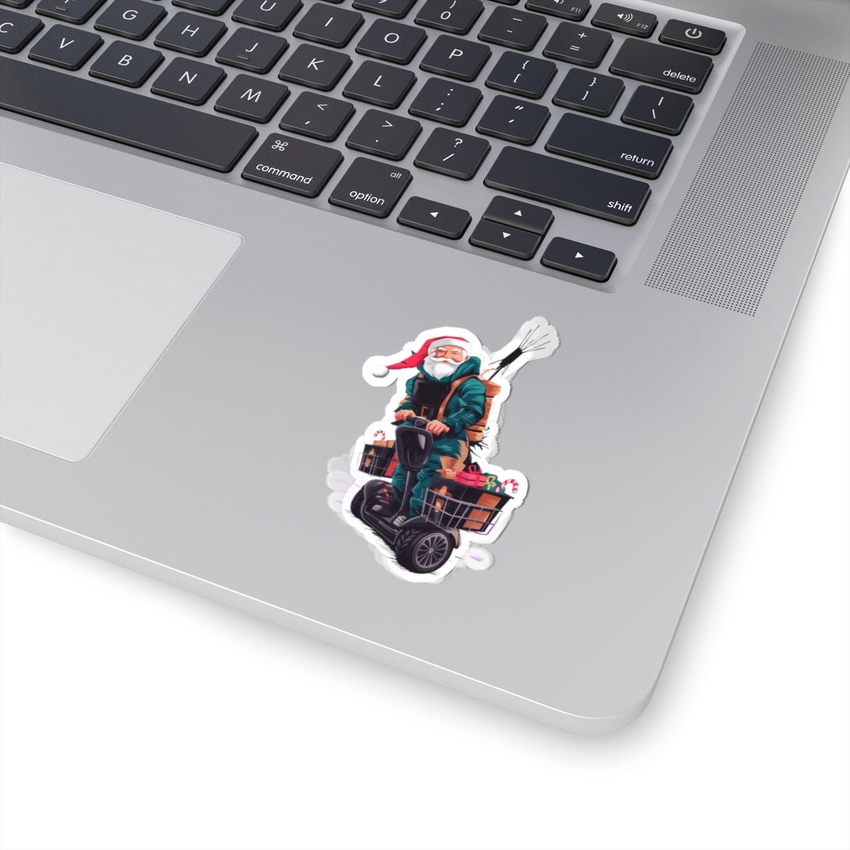 Downrange Santa Sticker