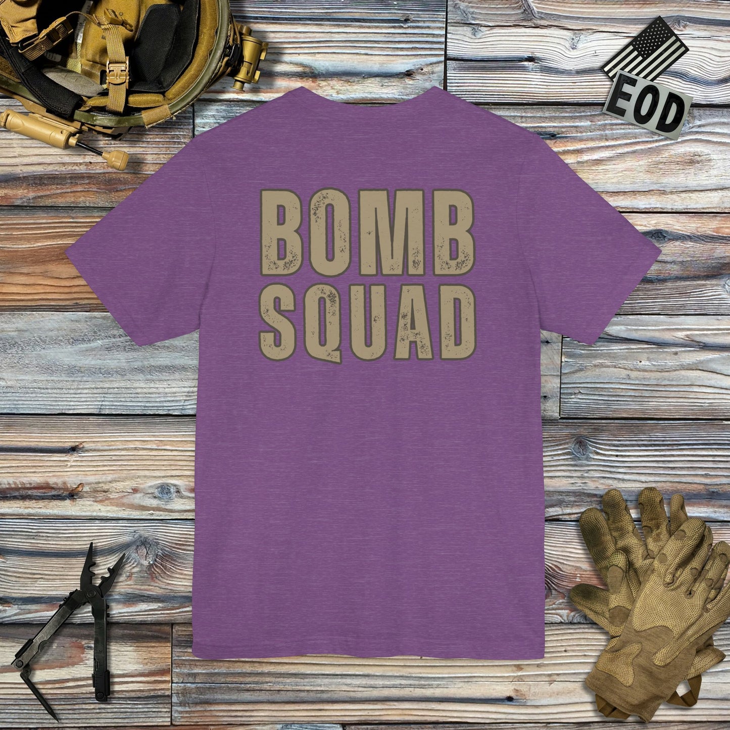 Traditional Bomb Squad - EOD (Back Print) T-Shirt