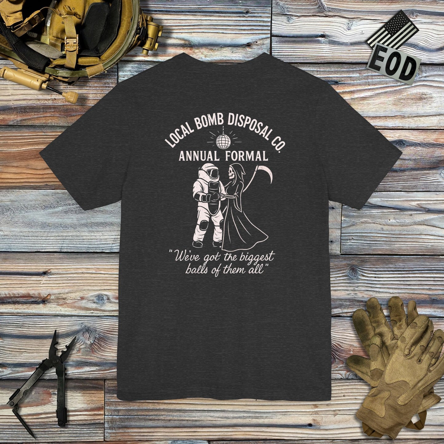 Bomb Disposal Formal (Back Print) T-Shirt