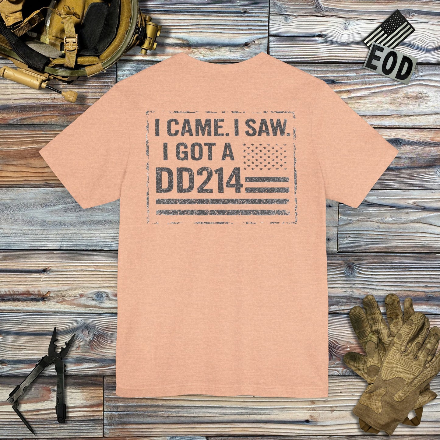DD214 (Back Print) T-Shirt