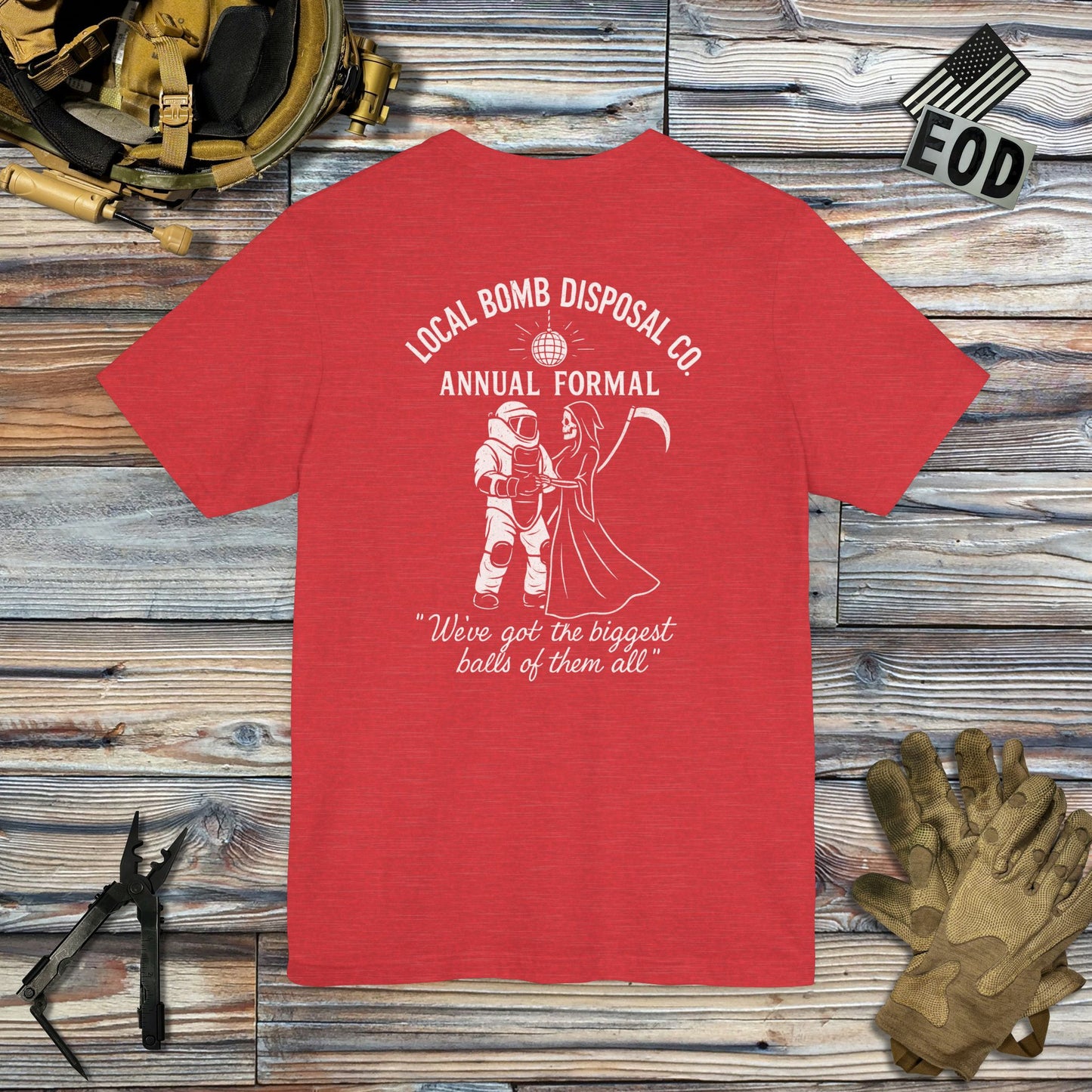 Bomb Disposal Formal (Back Print) T-Shirt