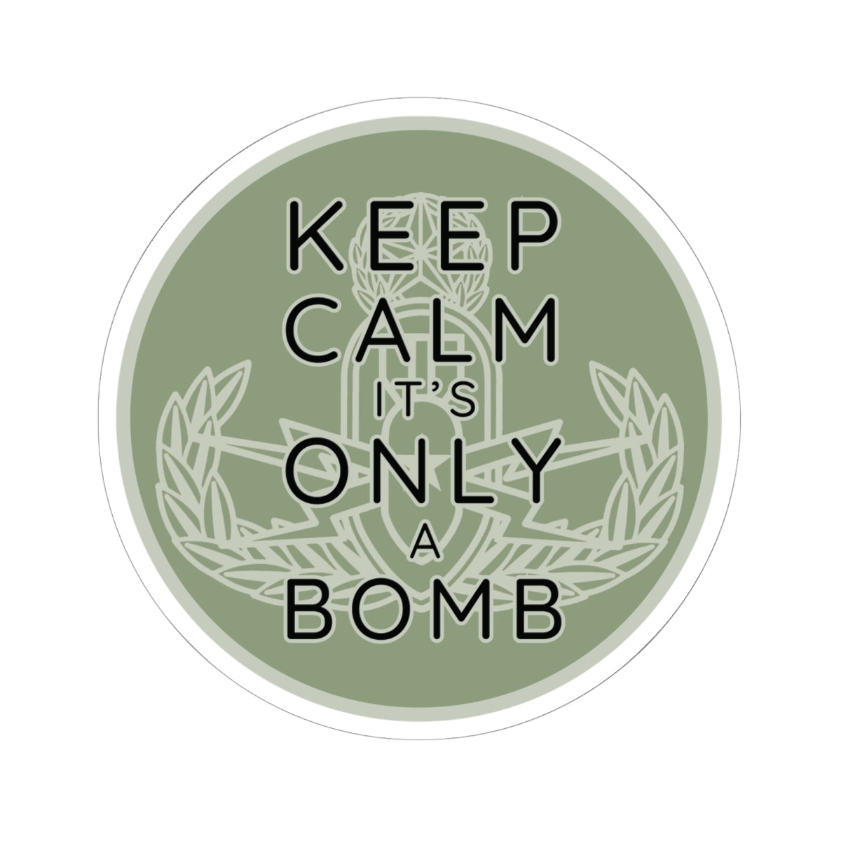 Keep Calm (Round) Sticker
