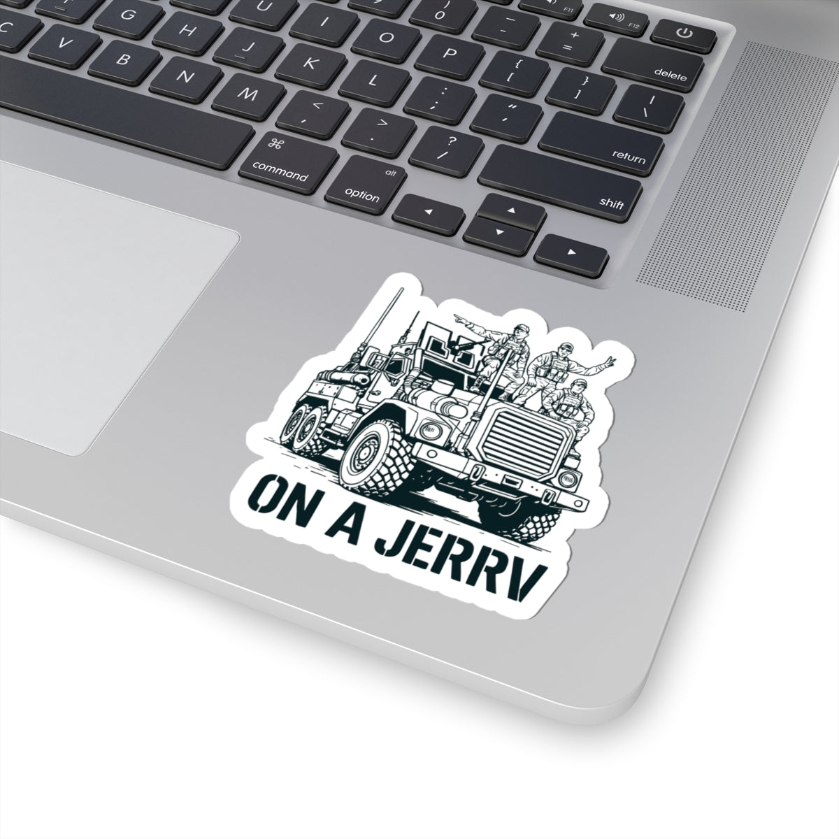 On a JERRV Sticker