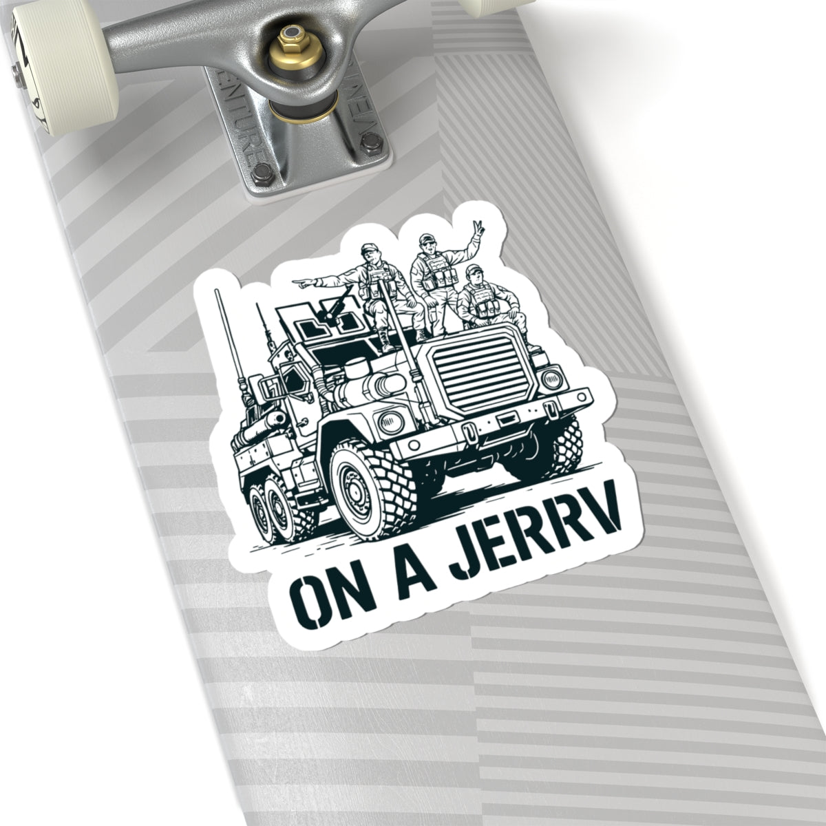 On a JERRV Sticker