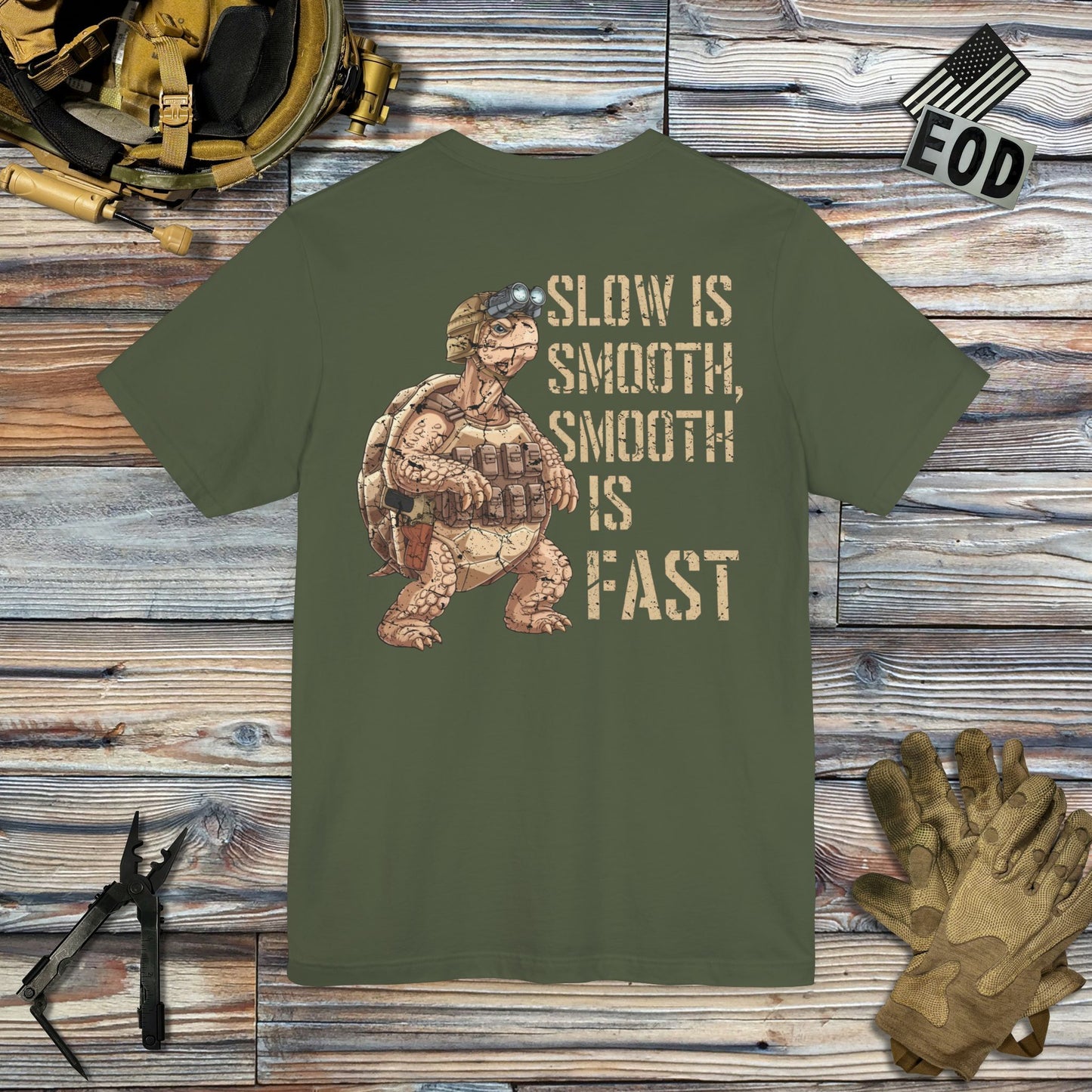 Slow is Smooth (Back Print) T-Shirt
