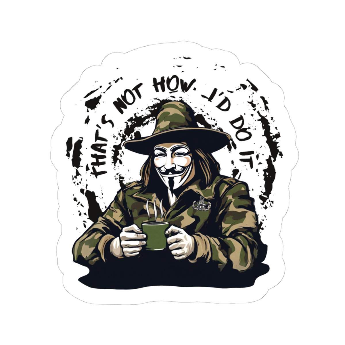 What the Fawkes Says Mk 1 Sticker