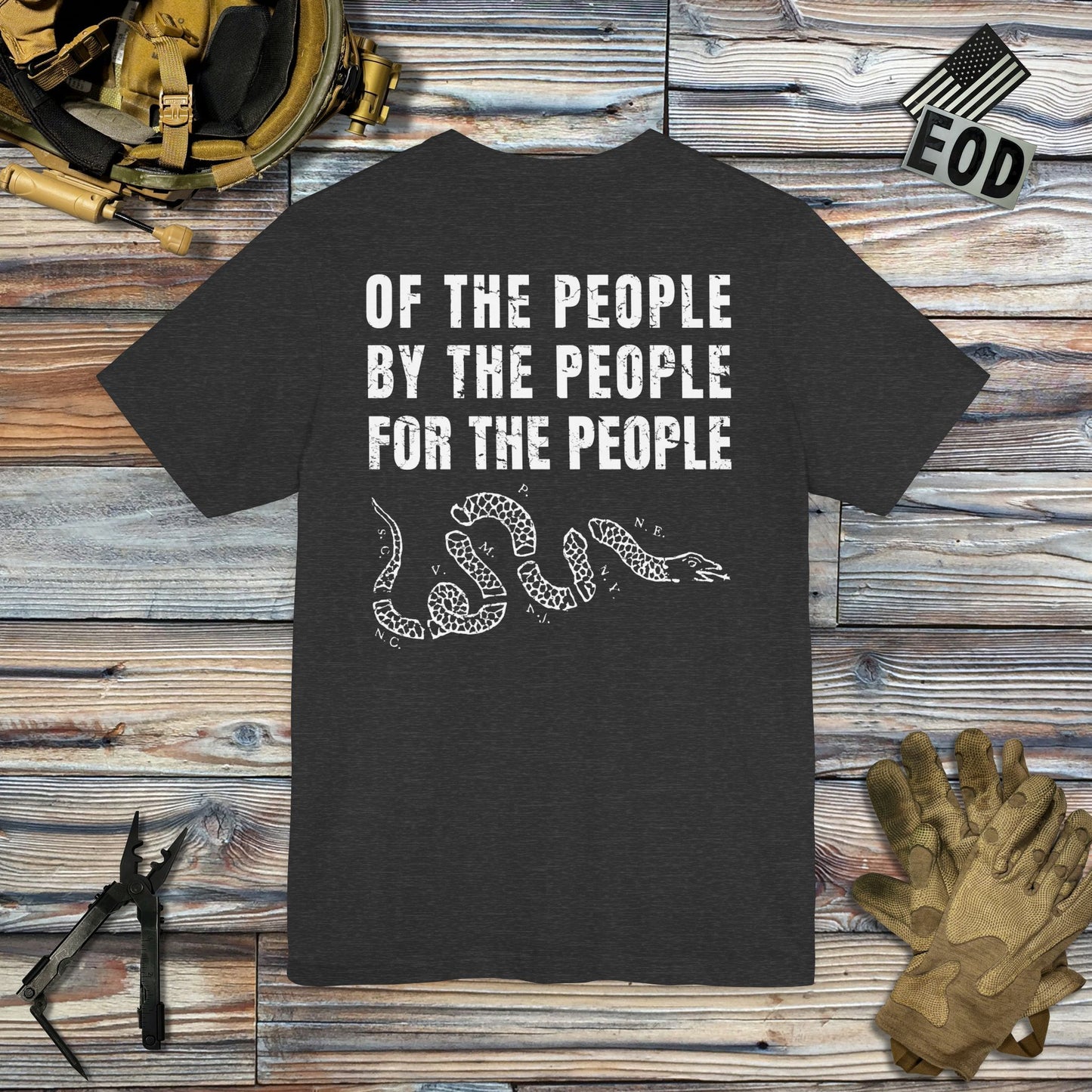 Of, By, and For the People (Back Print) T-Shirt