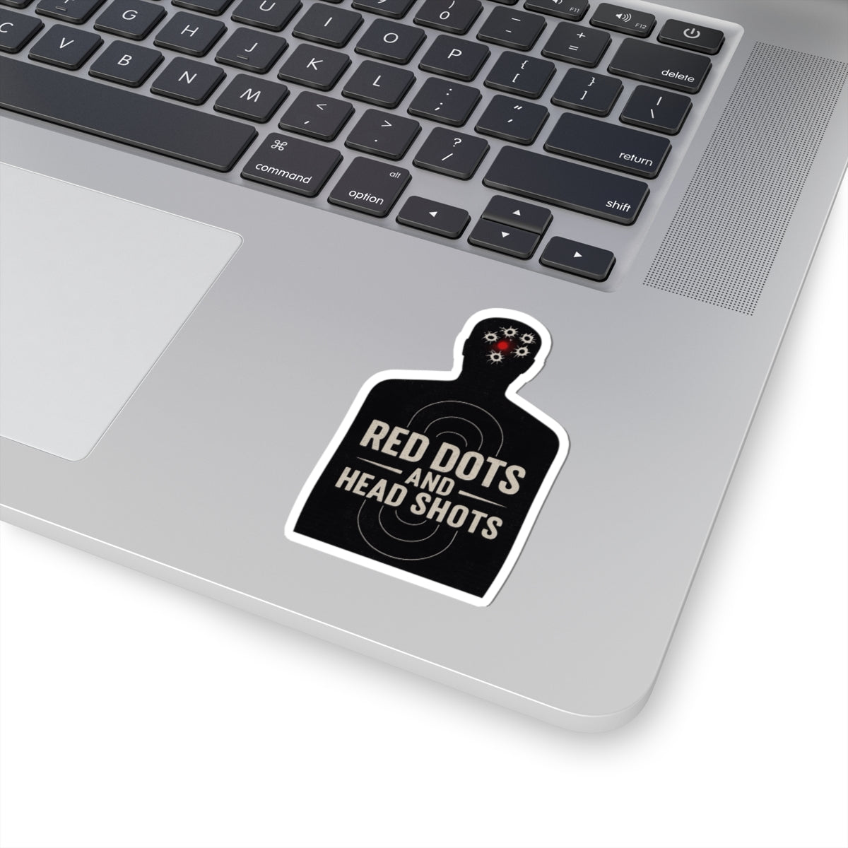 Red Dots and Head Shots Sticker