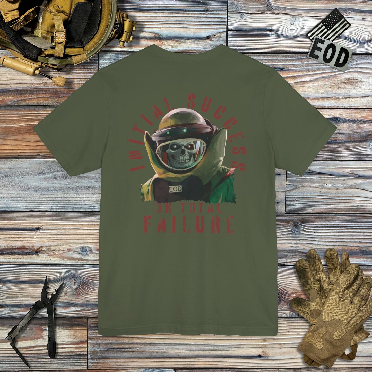 Initial Success Skull (Back Print) T-Shirt