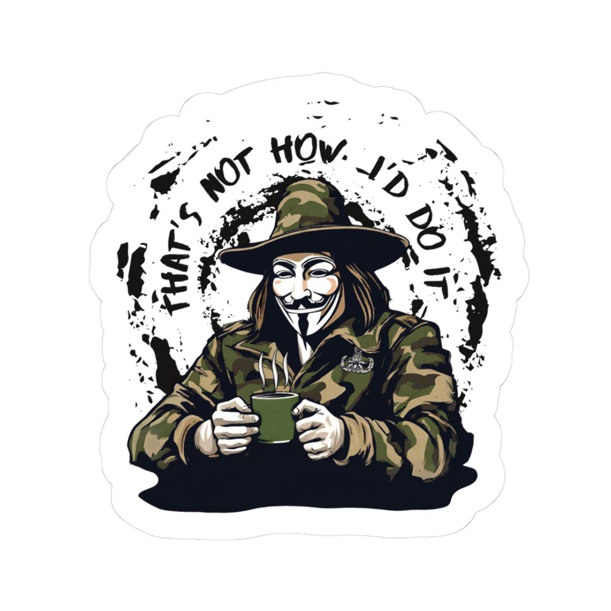 What the Fawkes Says Mk 1 Sticker