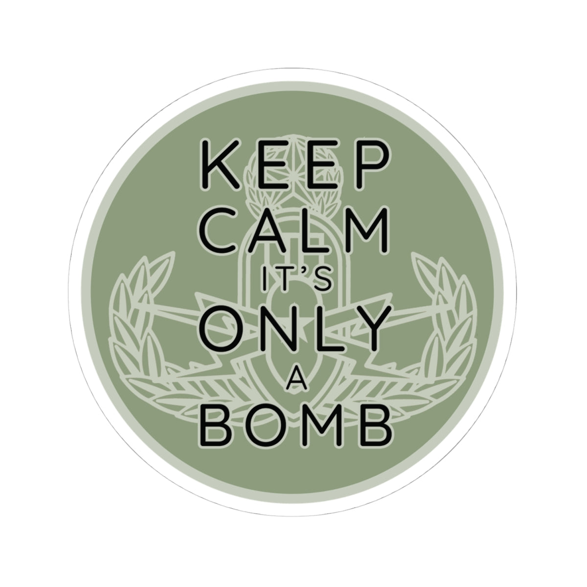 Keep Calm (Round) Sticker