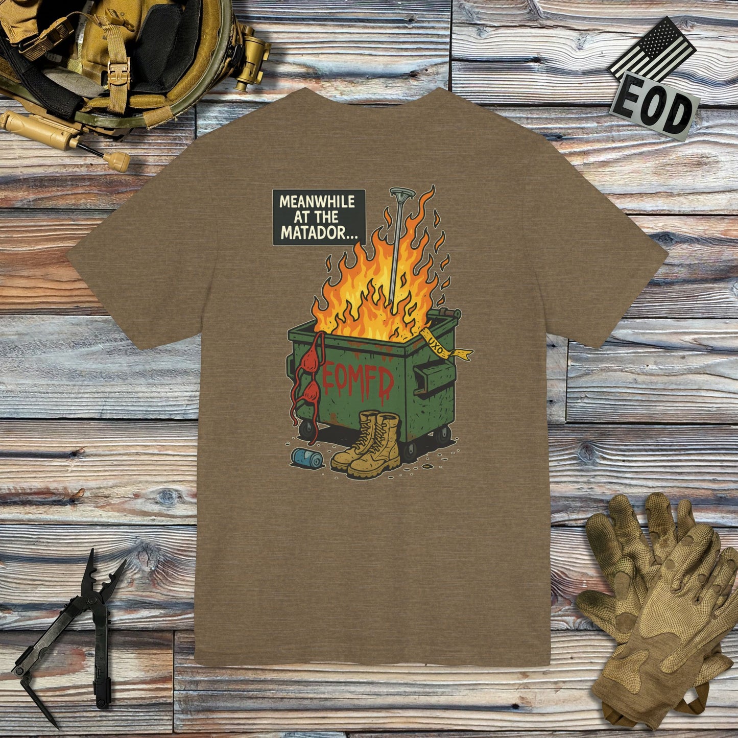 Meanwhile at the Matador (Back Print) T-Shirt