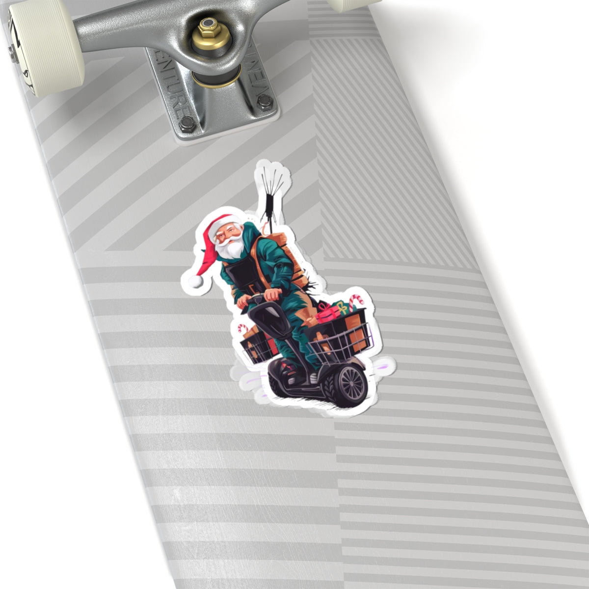 Downrange Santa Sticker