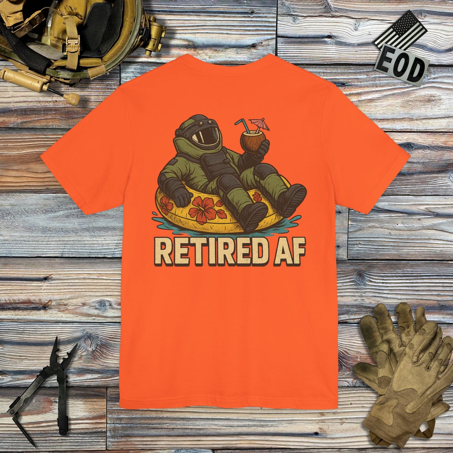 Retired AF (Back Print) T-Shirt