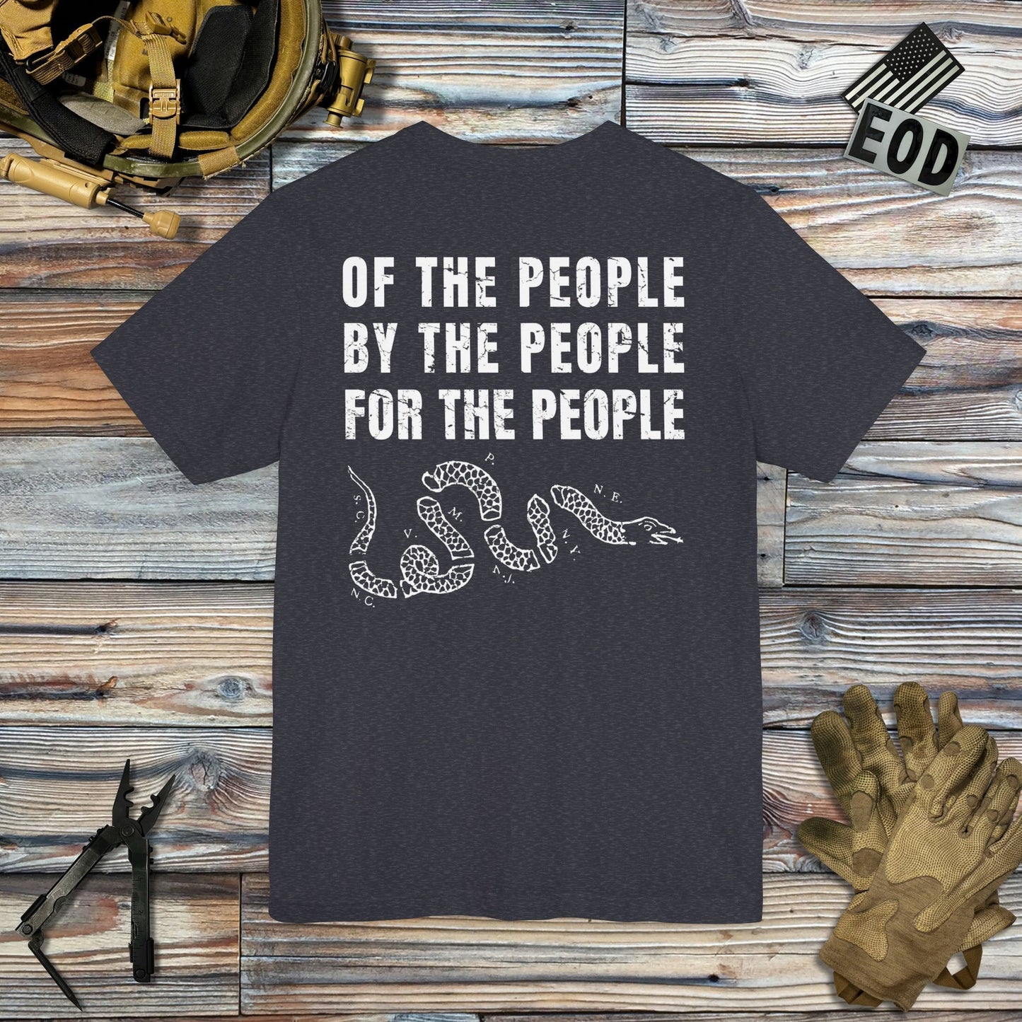 Of, By, and For the People (Back Print) T-Shirt