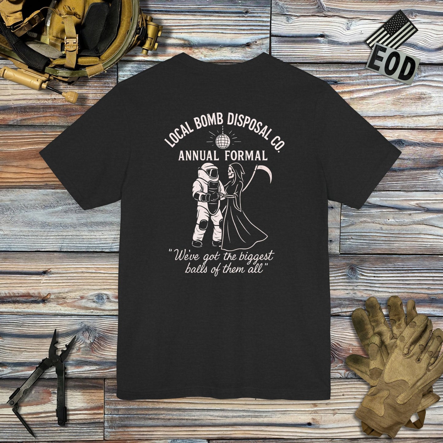 Bomb Disposal Formal (Back Print) T-Shirt