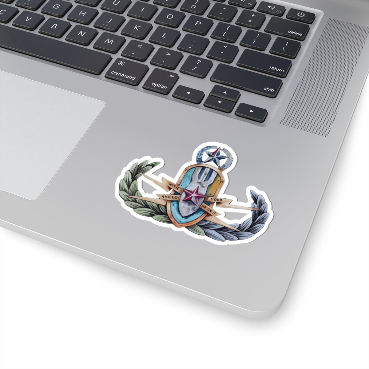 With your Shield Sticker