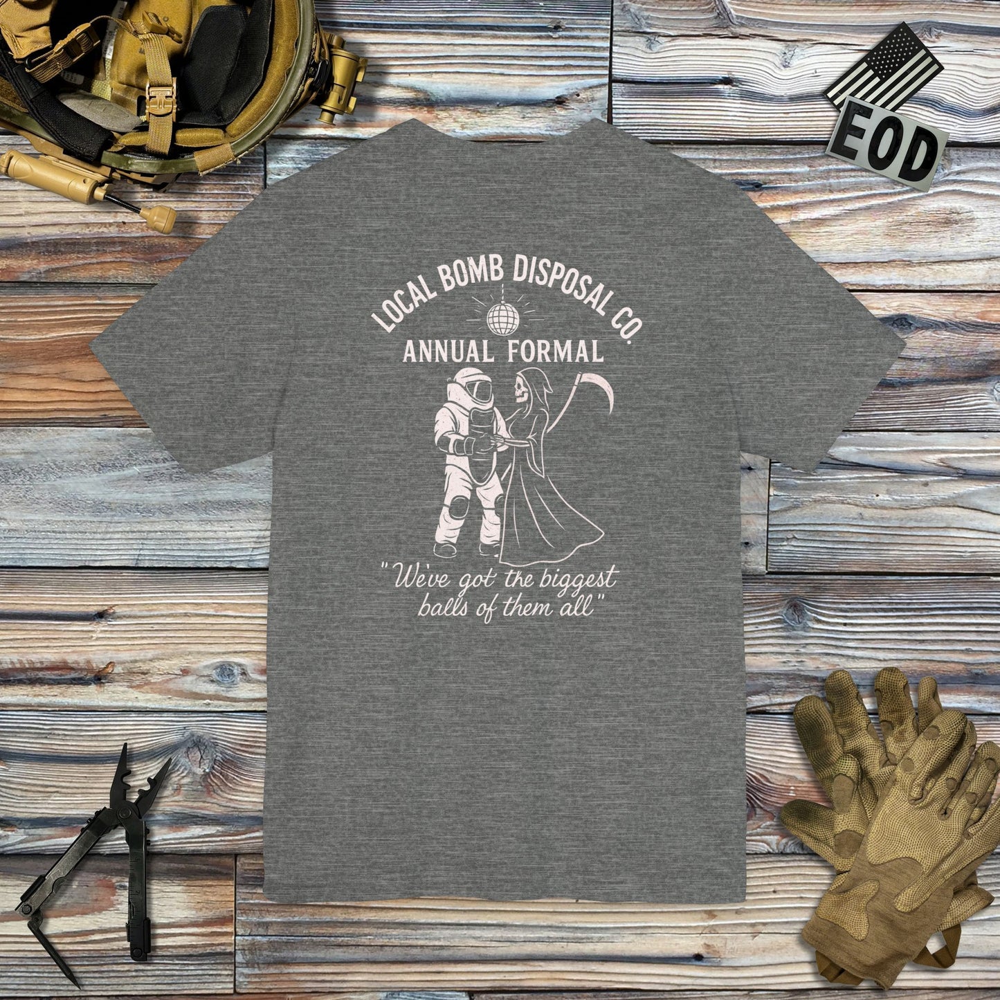 Bomb Disposal Formal (Back Print) T-Shirt