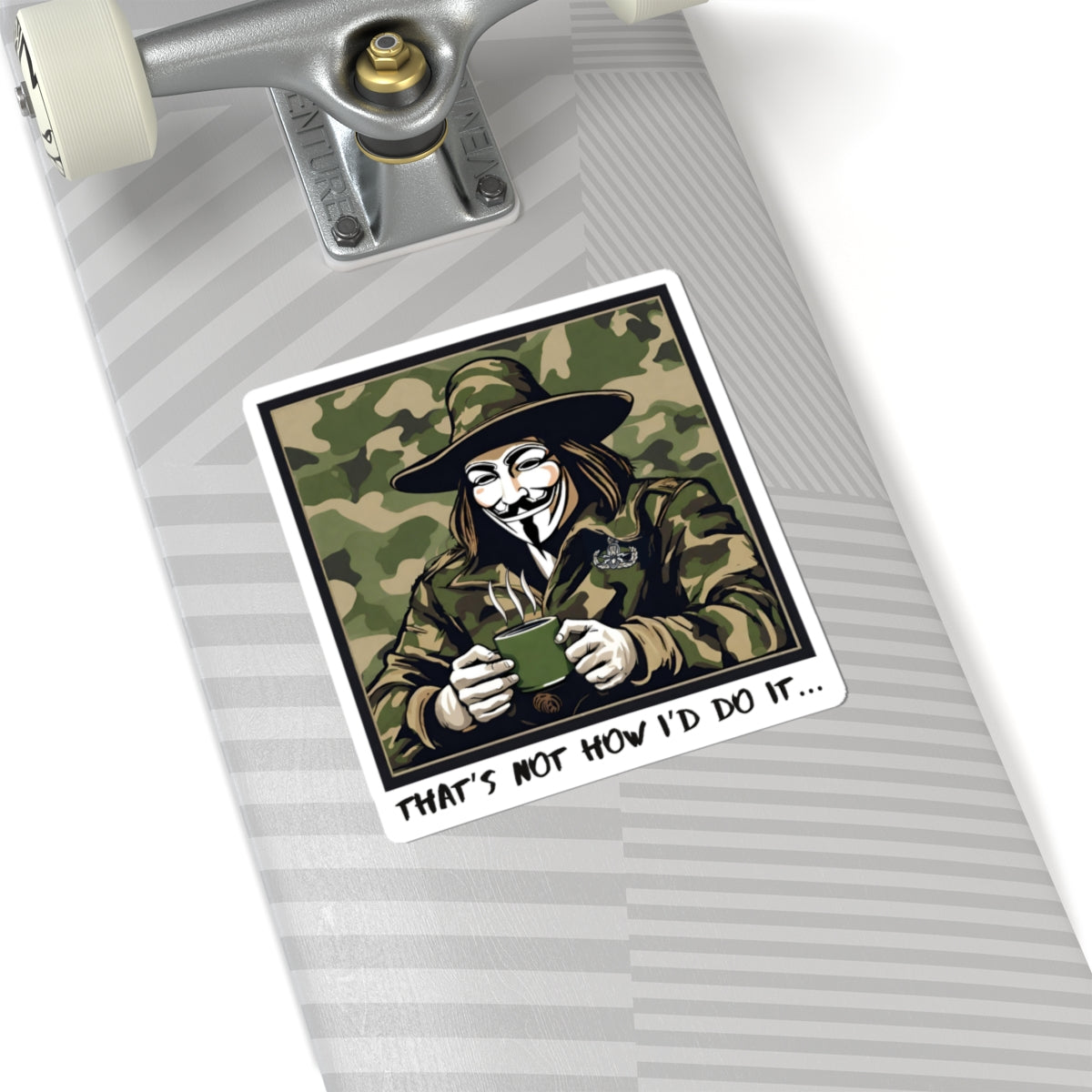 What the Fawkes Says (Camo) Sticker