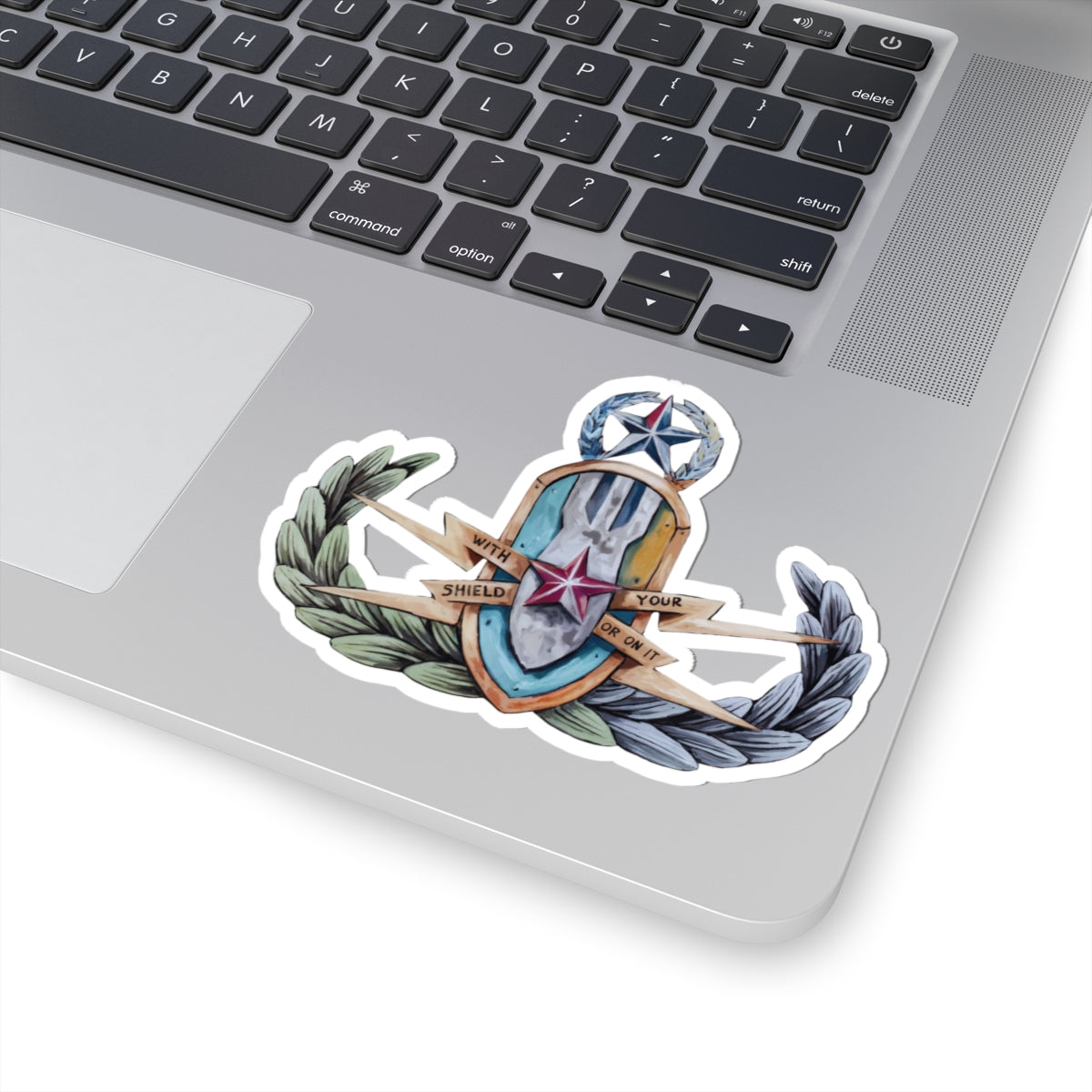 With your Shield Sticker