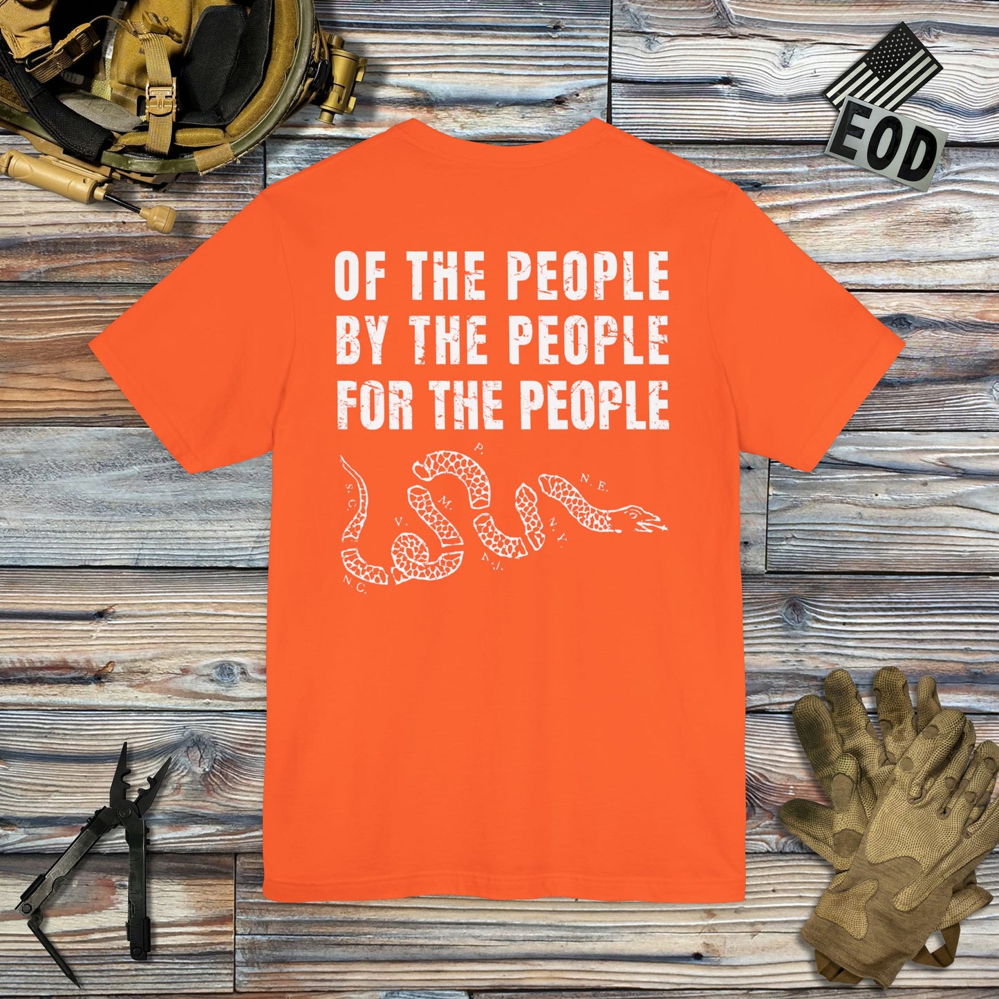 Of, By, and For the People (Back Print) T-Shirt