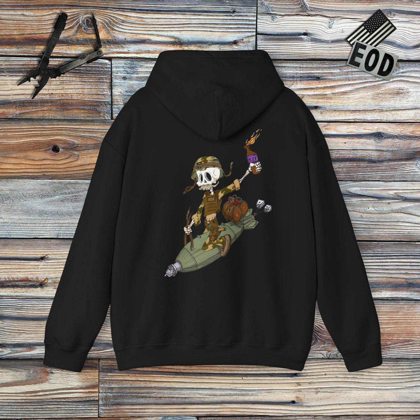 K-Factor Supply Co All The Way Down Hoodie Black / S