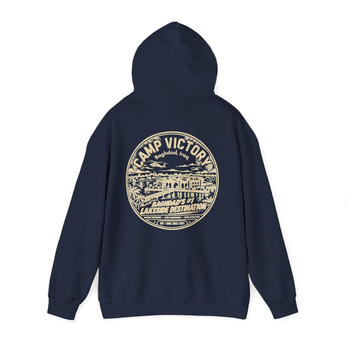 K-Factor Supply Co Camp Victory Lakeside Destination (Back Print) Hoodie