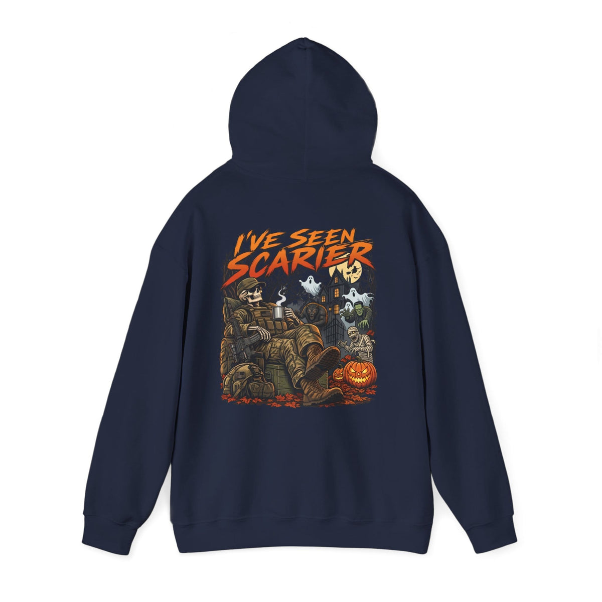 K-Factor Supply Co I've Seen Scarier - GWOT Alumni (Back Print) Hoodie