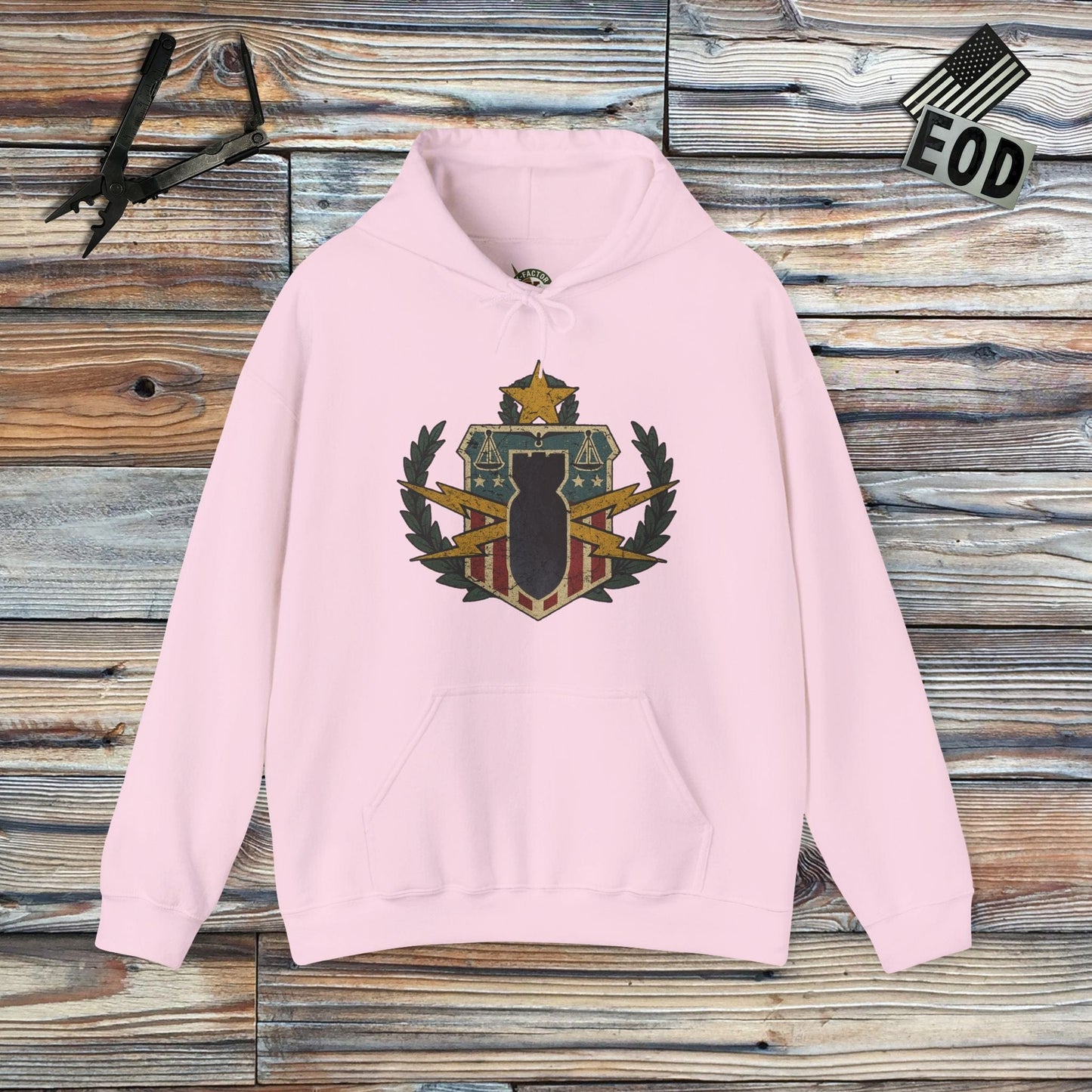 K-Factor Supply Co PSBT Vintage Hoodie Light Pink / S