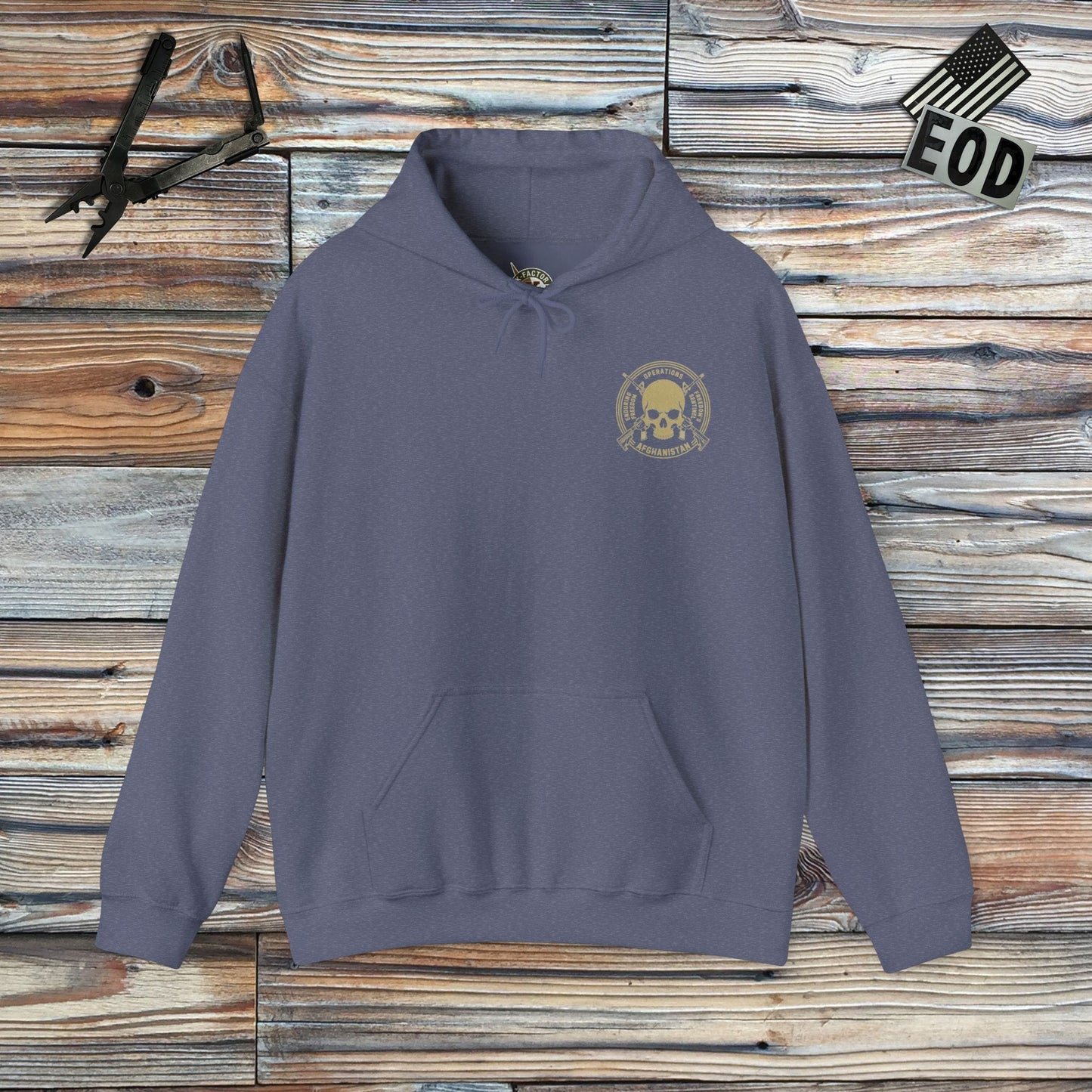 K-Factor Supply Co Skull & Carbines - OEF/OFS (Back Print) Hoodie