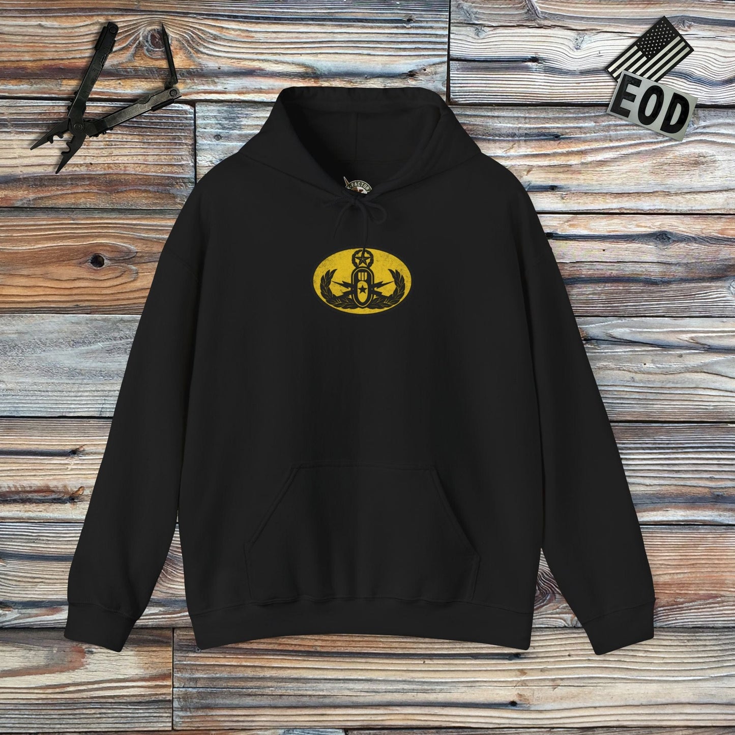 K-Factor Supply Co Vigilante Tech Hoodie Black / S