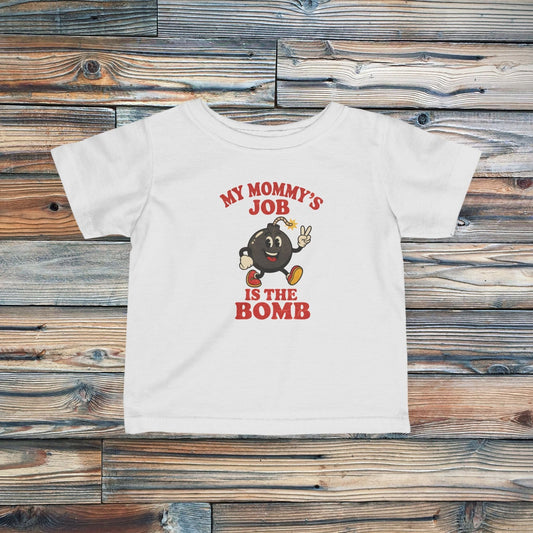 K-Factor Supply Co Infant Mommy's Job T-Shirt White / 6M