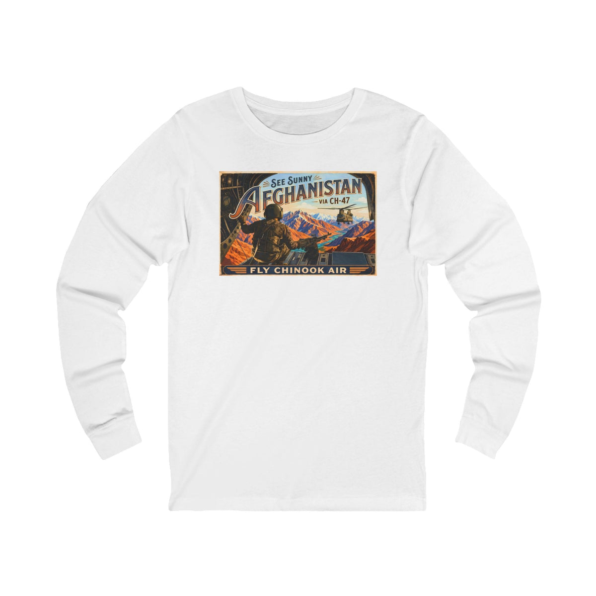 K-Factor Supply Co Chinook Air (Long Sleeve) T-Shirt S / White