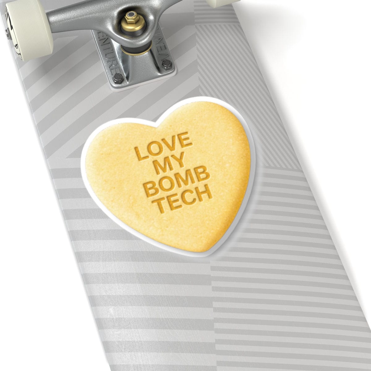 K-Factor Supply Co Candy Heart (Yellow) Sticker