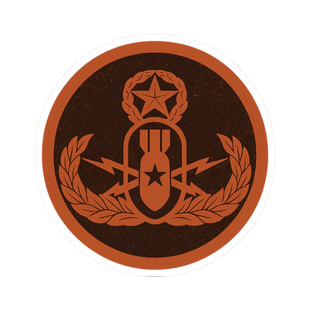 K-Factor Supply Co Crab Icon (Autumn) Sticker 2" × 2"