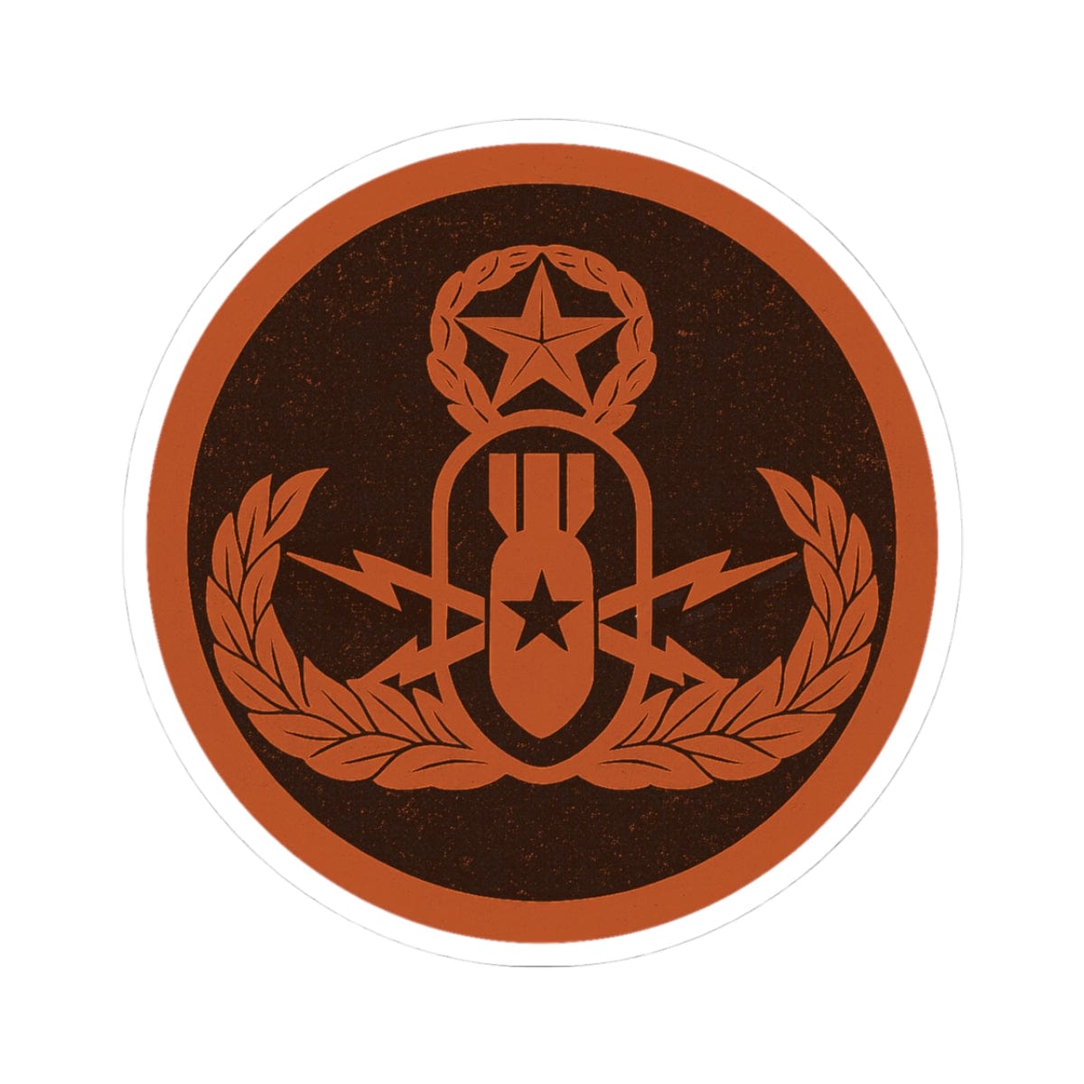 K-Factor Supply Co Crab Icon (Autumn) Sticker 3" × 3"