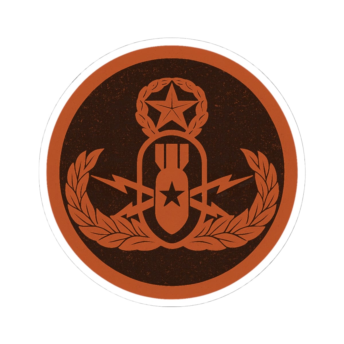 K-Factor Supply Co Crab Icon (Autumn) Sticker 6" × 6"