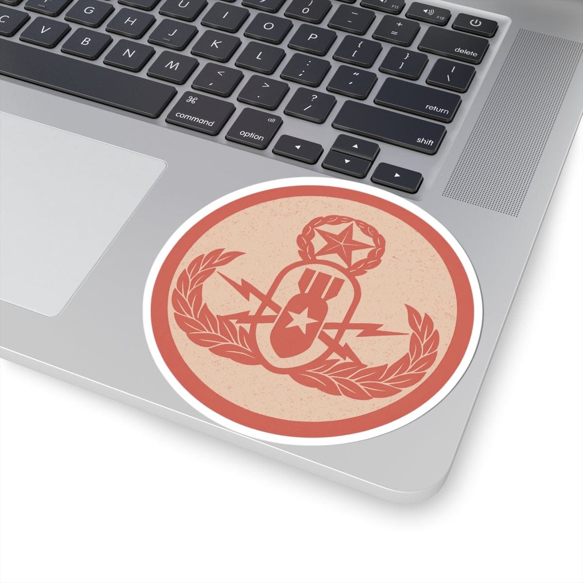K-Factor Supply Co Crab Icon (Coral) Sticker