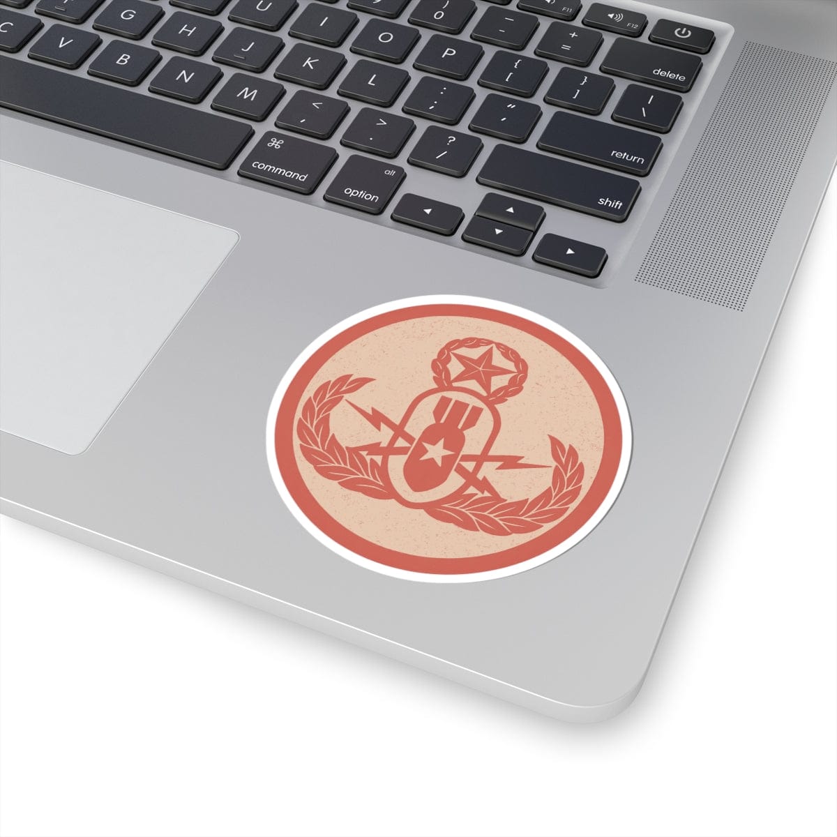 K-Factor Supply Co Crab Icon (Coral) Sticker